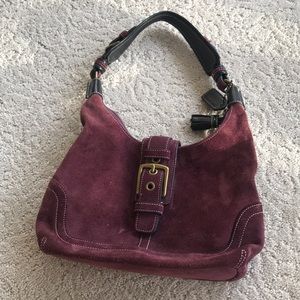 Coach purse. Wine color